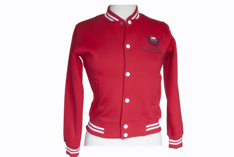 Red bomber jacket